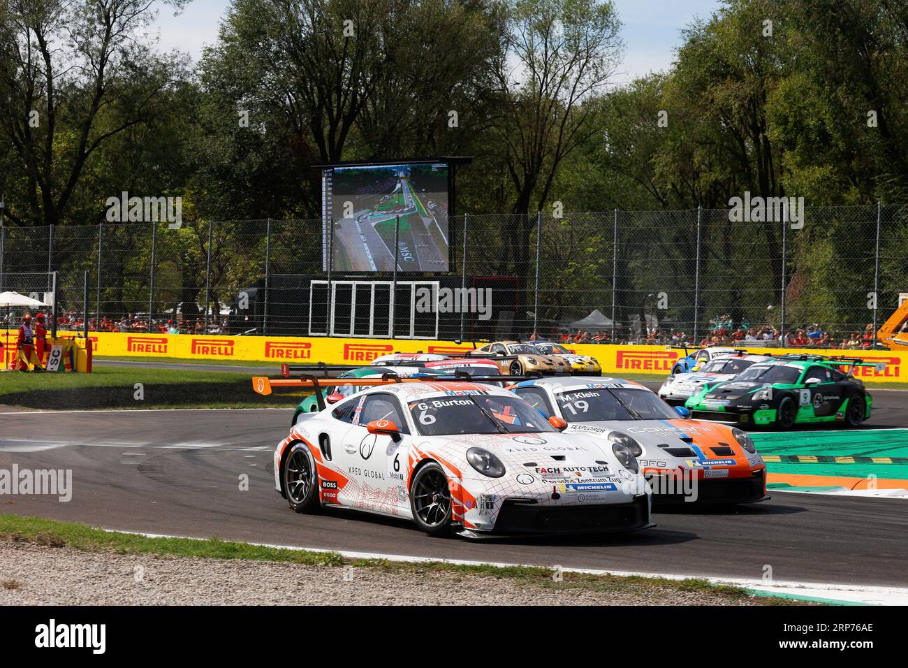Monza, Italy. 3rd Sep, 2023. #6 Gustav Burton (UK, Fach Auto Tech), #19 Marvin Klein (F, Ombra), Porsche Mobil 1 Supercup at Autodromo Nazionale Monza on September 3, 2023 in Monza, Italy. (Photo by HIGH TWO) Credit: dpa/Alamy Live News Stock Photo