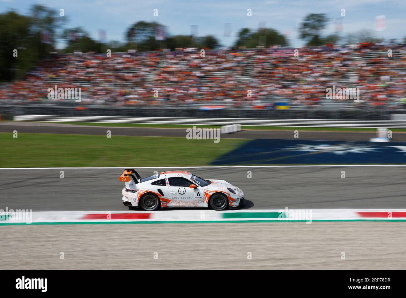 Monza, Italy. 3rd Sep, 2023. #6 Gustav Burton (UK, Fach Auto Tech), Porsche Mobil 1 Supercup at Autodromo Nazionale Monza on September 3, 2023 in Monza, Italy. (Photo by HIGH TWO) Credit: dpa/Alamy Live News Stock Photo