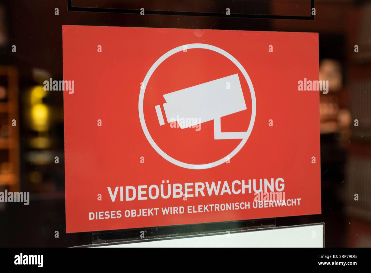 Symbolic image, closeup, sign indicating video surveillance to protect