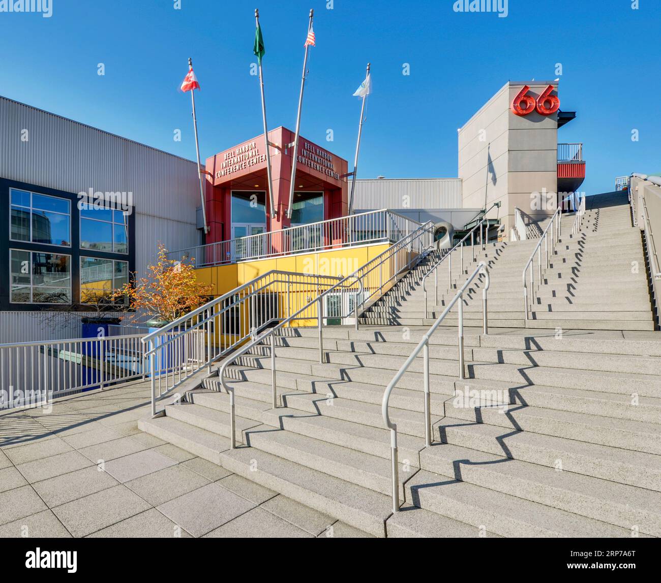 Bell Harbor International Conference Center on the waterfront in downtown Seattle Stock Photo