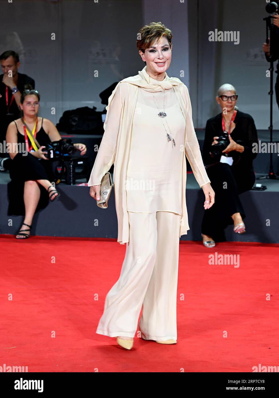 Venice, . 03rd Sep, 2023. Evening 5 - red carpet Filming Italy. In the photo Edwige Fenech Credit: Independent Photo Agency/Alamy Live News Stock Photo