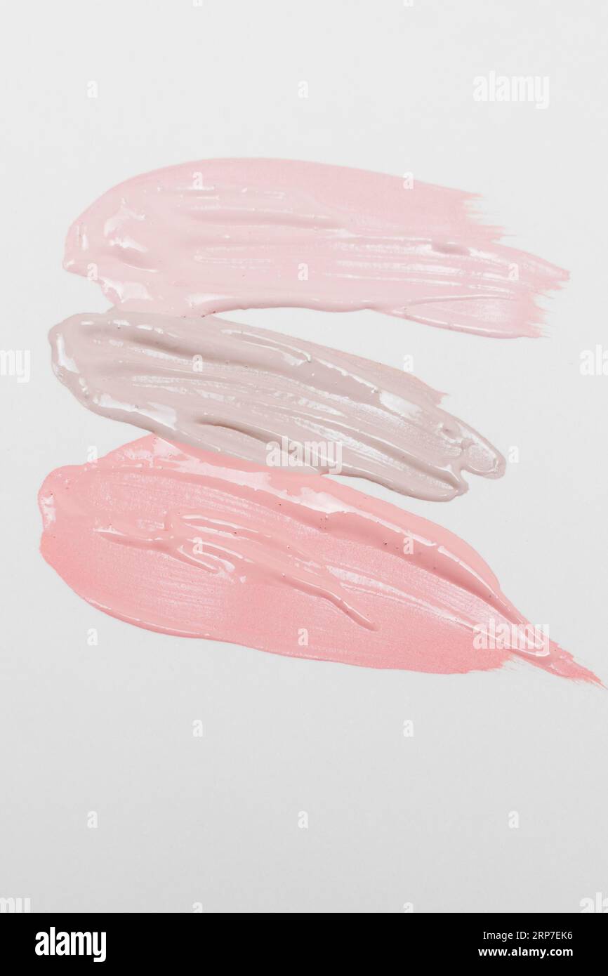 Strokes pastel colors lipstick Stock Photo Alamy
