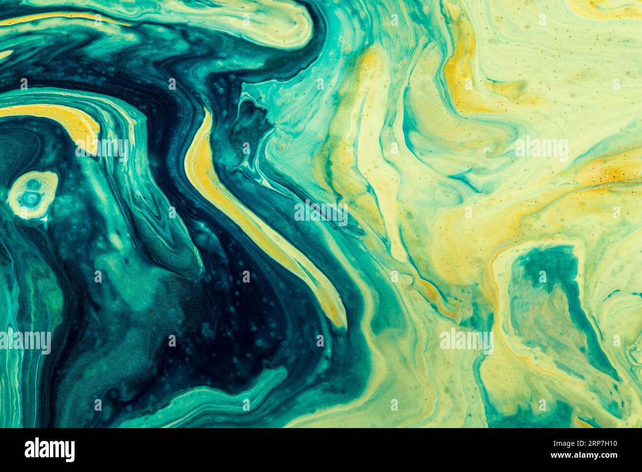 Gradient blue golden abstract mixed paint background Stock Photo Alamy