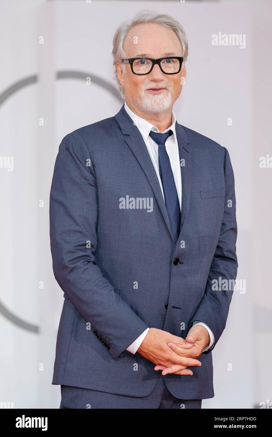 David Fincher attends the premiere of 'The Killer' during the 80th Venice International Film Festival at Palazzo del Cinema on the Lido in Venice, Italy, on 03 September 2023. Stock Photo