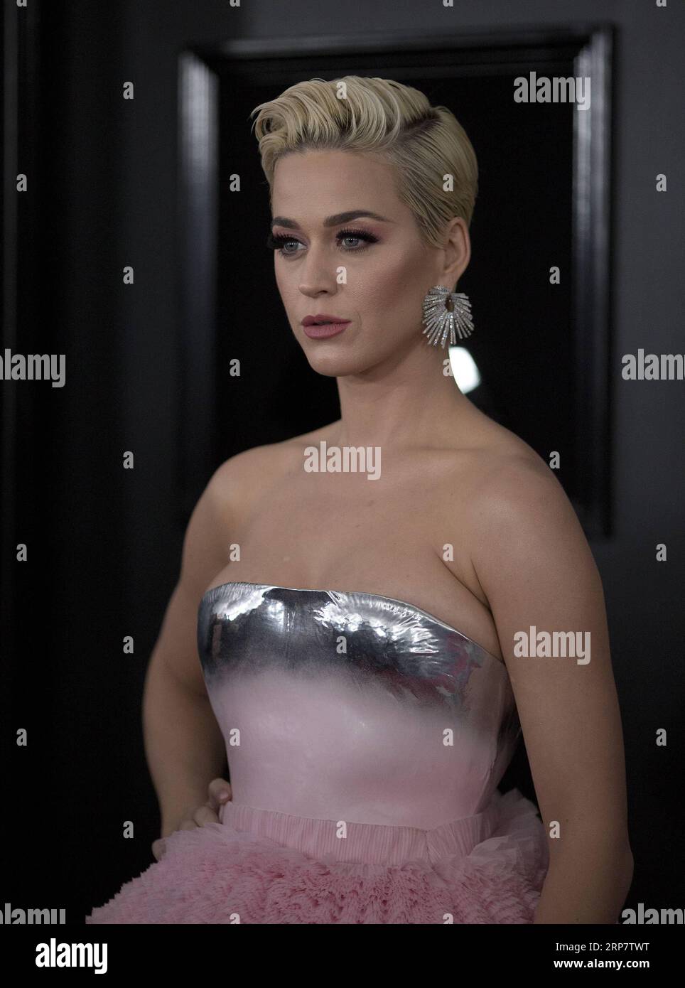 190212 LOS ANGELES Feb. 12 2019 Katy Perry arrives for the 61st Annual Grammy Awards held in Los Angeles the United States Feb. 10 2019. U.S. LOS ANGELES GRAMMY AWARDS xinhua PUBLICATIONxNOTxINxCHN St...