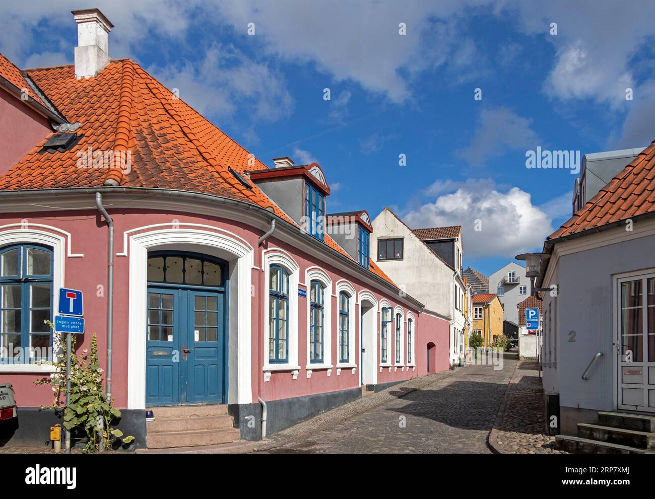 Houses, Alley, Syddanmark, Denmark Stock Photo Alamy