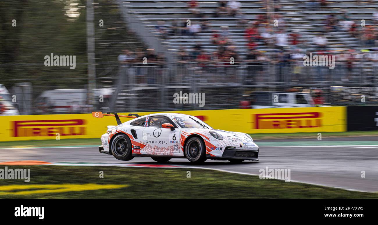 Monza, Italy. 1st Sep, 2023. #6 Gustav Burton (UK, Fach Auto Tech), Porsche Mobil 1 Supercup at Autodromo Nazionale Monza on September 1, 2023 in Monza, Italy. (Photo by HIGH TWO) Credit: dpa/Alamy Live News Stock Photo