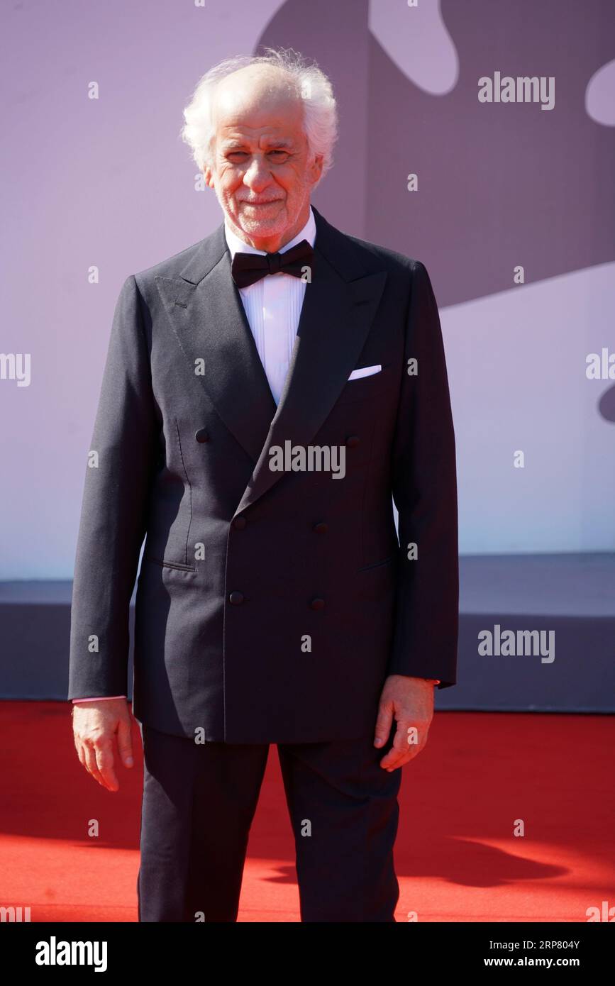 Venice, Italy. 02nd Sep, 2023. September 2, 2023, Venice, Italy: Toni Servillo attends the red carpet for the film 'Adagio' at 80th Venice International Film Festival. on September 02, 2023 in Venice, Italy. (Photo by Amaresh V. Narro/Eyepix Group) Credit: Eyepix Group/Alamy Live News Stock Photo
