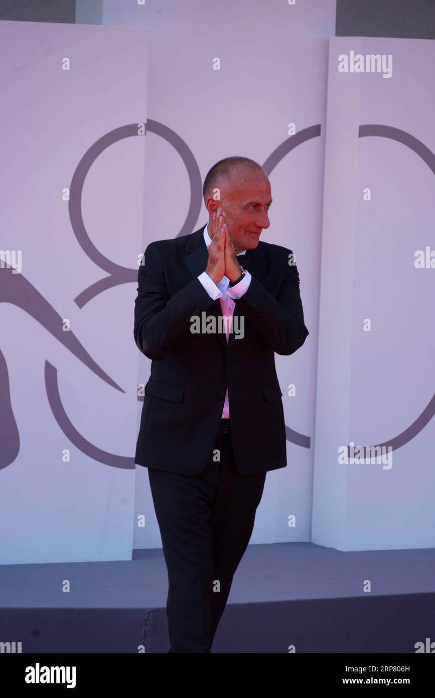 Venice, Italy. 02nd Sep, 2023. September 2, 2023, Venice, Italy: Stefano Sollima attends the red carpet for the film 'Adagio' at 80th Venice International Film Festival. on September 02, 2023 in Venice, Italy. (Photo by Amaresh V. Narro/Eyepix Group) Credit: Eyepix Group/Alamy Live News Stock Photo
