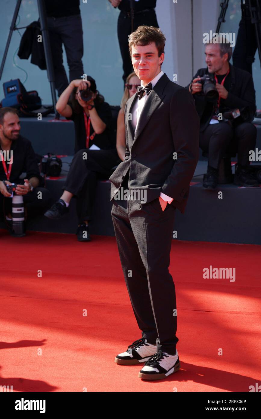 Venice, Italy. 02nd Sep, 2023. September 2, 2023, Venice, Italy: Gianmarco Franchini attends the red carpet for the film 'Adagio' at 80th Venice International Film Festival. on September 02, 2023 in Venice, Italy. (Photo by Amaresh V. Narro/Eyepix Group) Credit: Eyepix Group/Alamy Live News Stock Photo