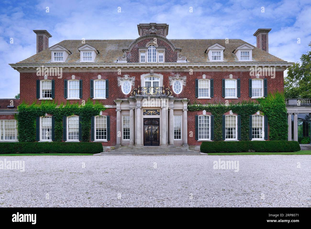 Old Westbury mansion on Long Island, now a museum surrounded by