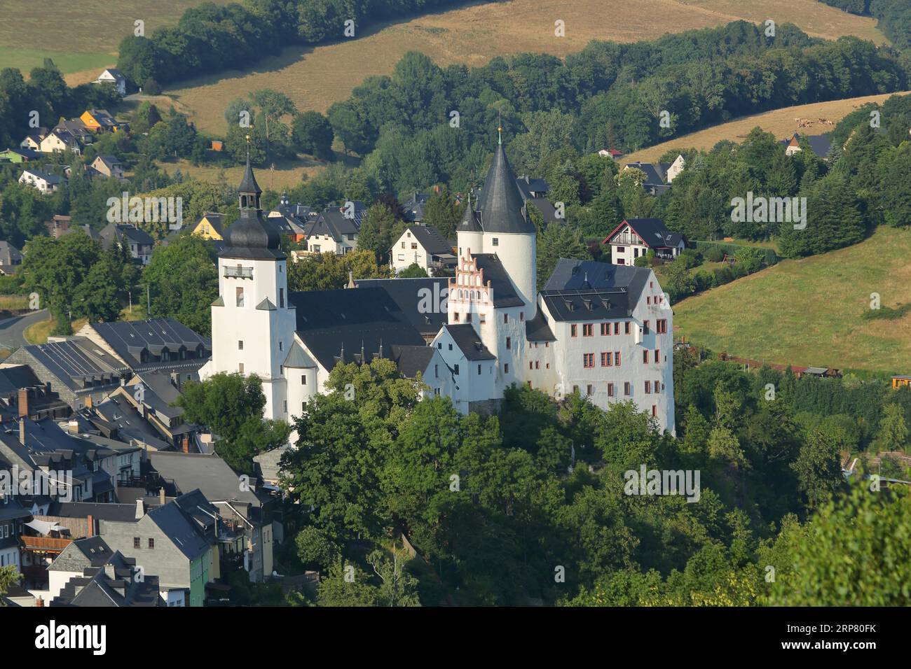 View Of Baroque St George s Church And Castle Landmark Schwarzenberg view-of-baroque-st-george-s-church-and-castle-landmark-schwarzenberg