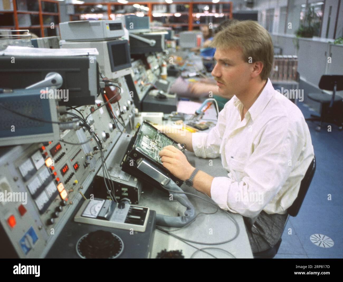 DEU, Deutschland: Die historischen Dias aus den Zeiten 80-90er Ereignisse und Personen aus Politik, Kultur, Arbeitsleben, Medizin u.a. Paderborn. FA. Stock Photo