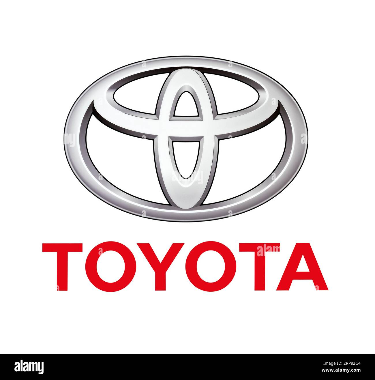 Logo of the car brand Toyota, car, motor vehicle, cut-out on white background Stock Photo