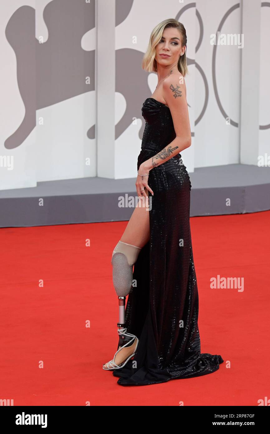 Venice Lido, Italy. 03rd Sep, 2023. Nina Rima attends the red carpet of ...