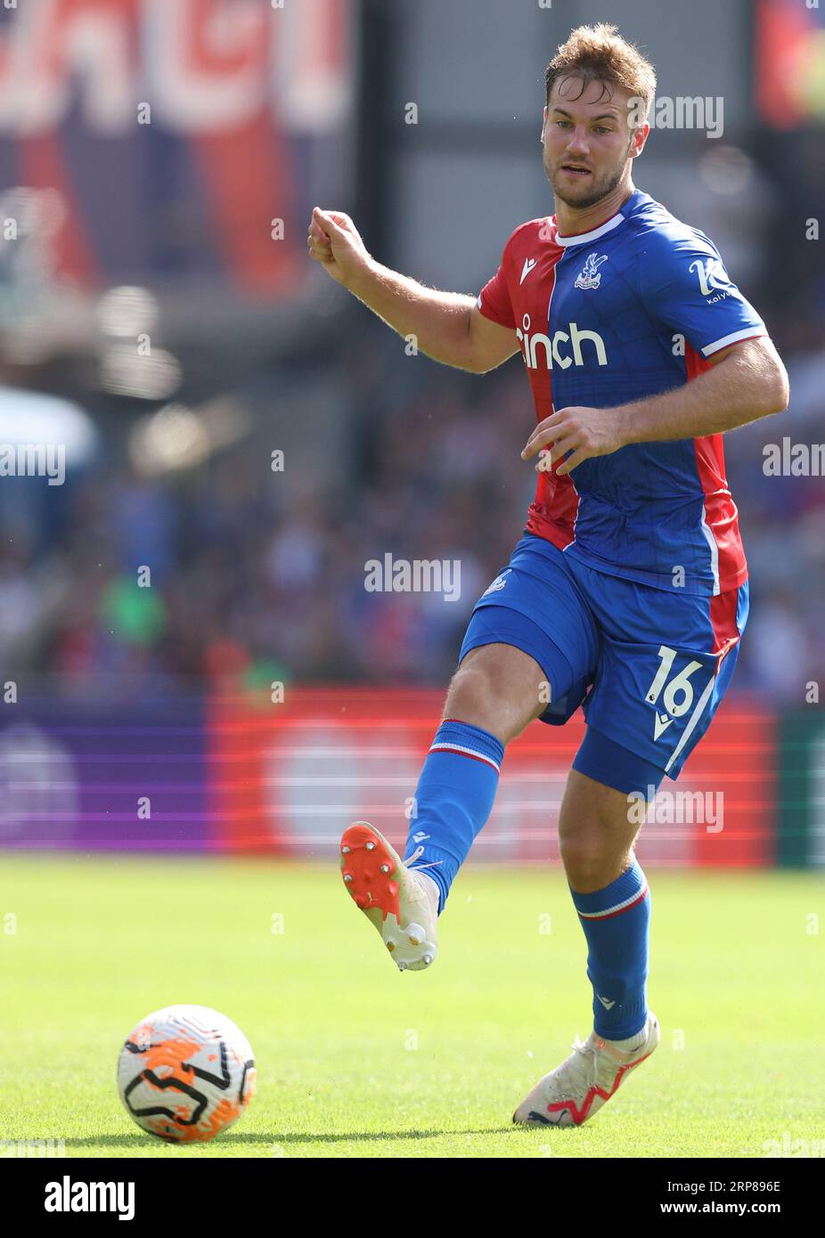 London, UK. 3rd Sep, 2023. Joachim Andersen of Crystal Palace during the Premier League match at Selhurst Park, London. Picture credit should read: Paul Terry/Sportimage Credit: Sportimage Ltd/Alamy Live News Stock Photo