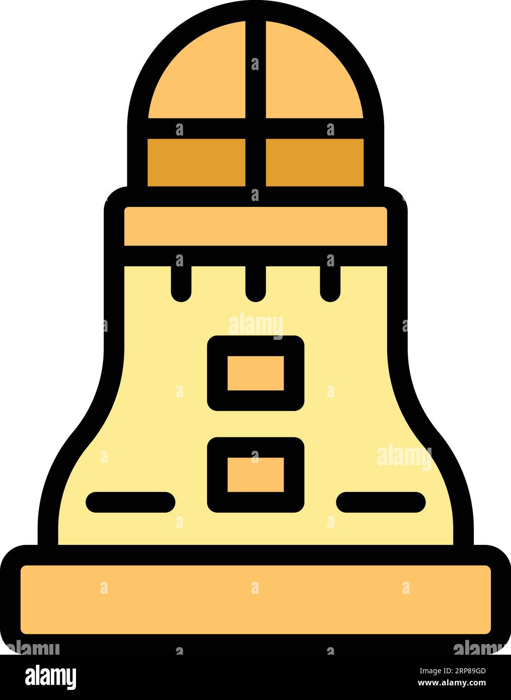 Cityscape building icon outline vector. Modern landmark. African ...