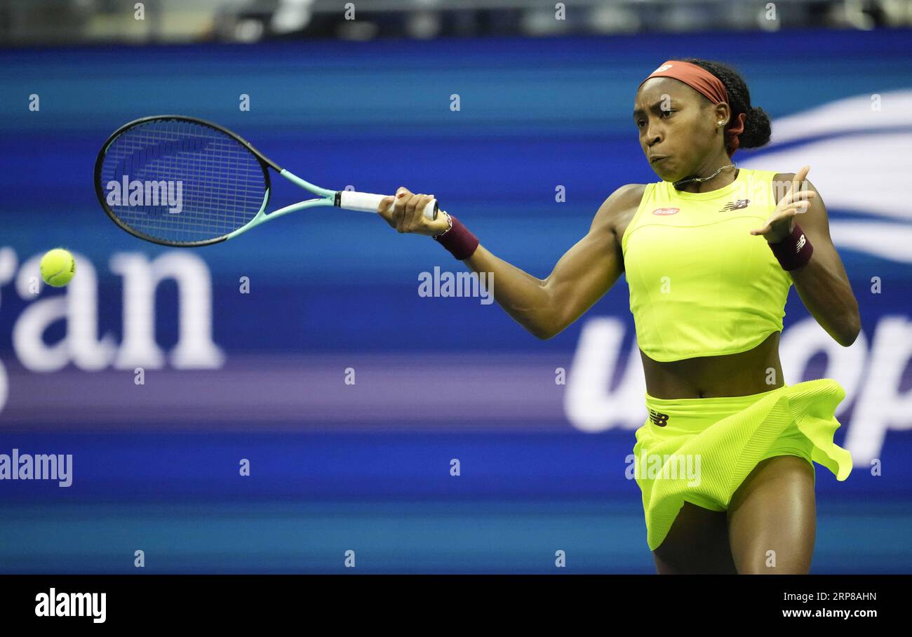 Flushing, Queens, NY, USA. 1st Sep, 2023. CoCo Gauff (USA) defeated ...