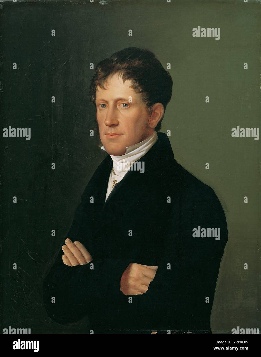 Josef Mayer Freiherr von und zu Gravenegg 1827 by Leopold Kupelwieser Stock Photo