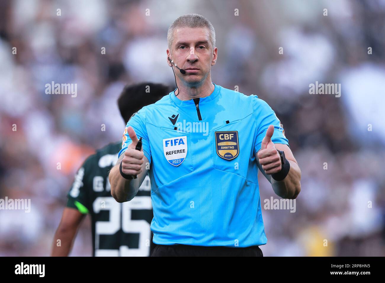 Sao Paulo, Brazil. 25th June, 2023. SP - SAO PAULO - 06/25/2023 -  BRAZILEIRO A 2023, PALMEIRAS X BOTAFOGO - Referee Anderson Daronco during  the match between Palmeiras and Botafogo at the