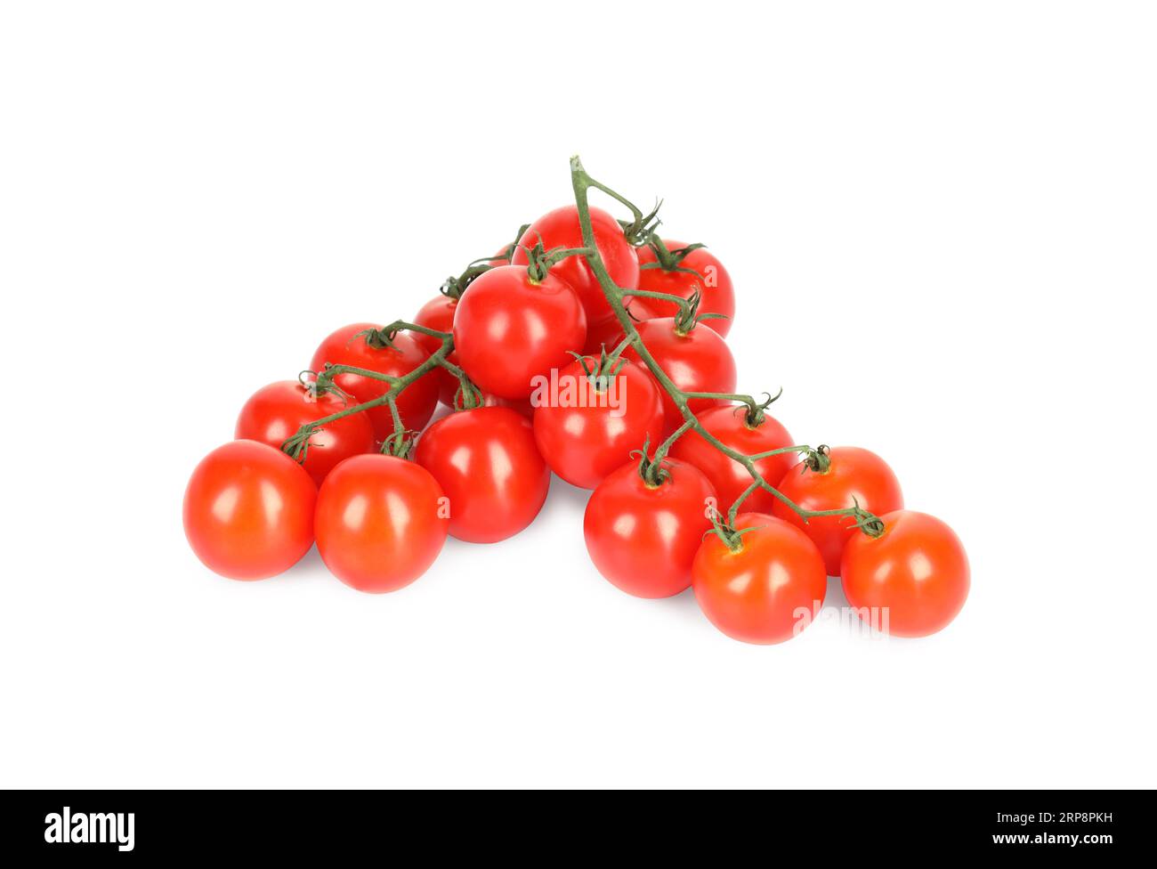 Branches with ripe cherry tomatoes isolated on white Stock Photo - Alamy