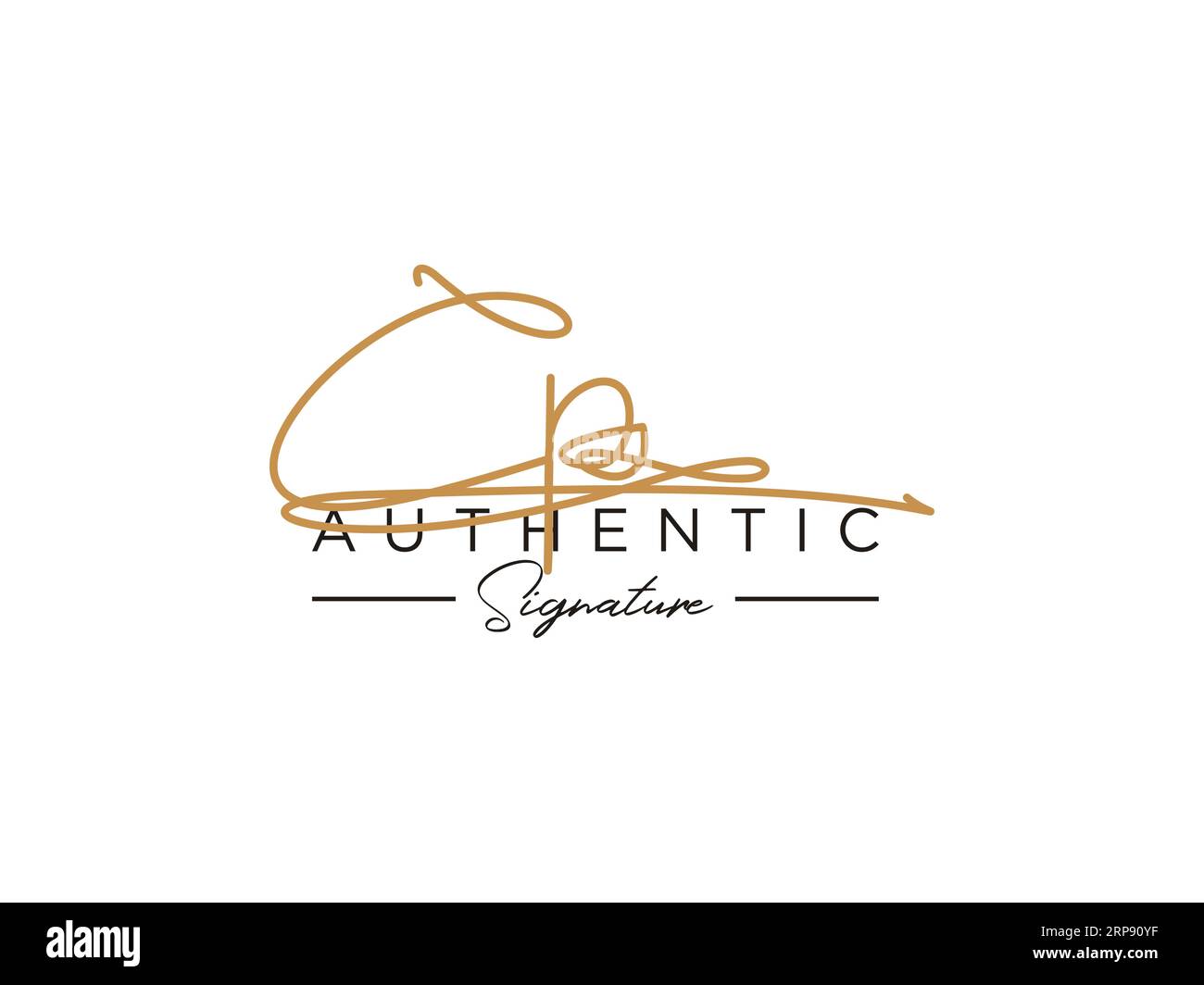 CP Signature Logo Template Vector Stock Vector Image & Art - Alamy