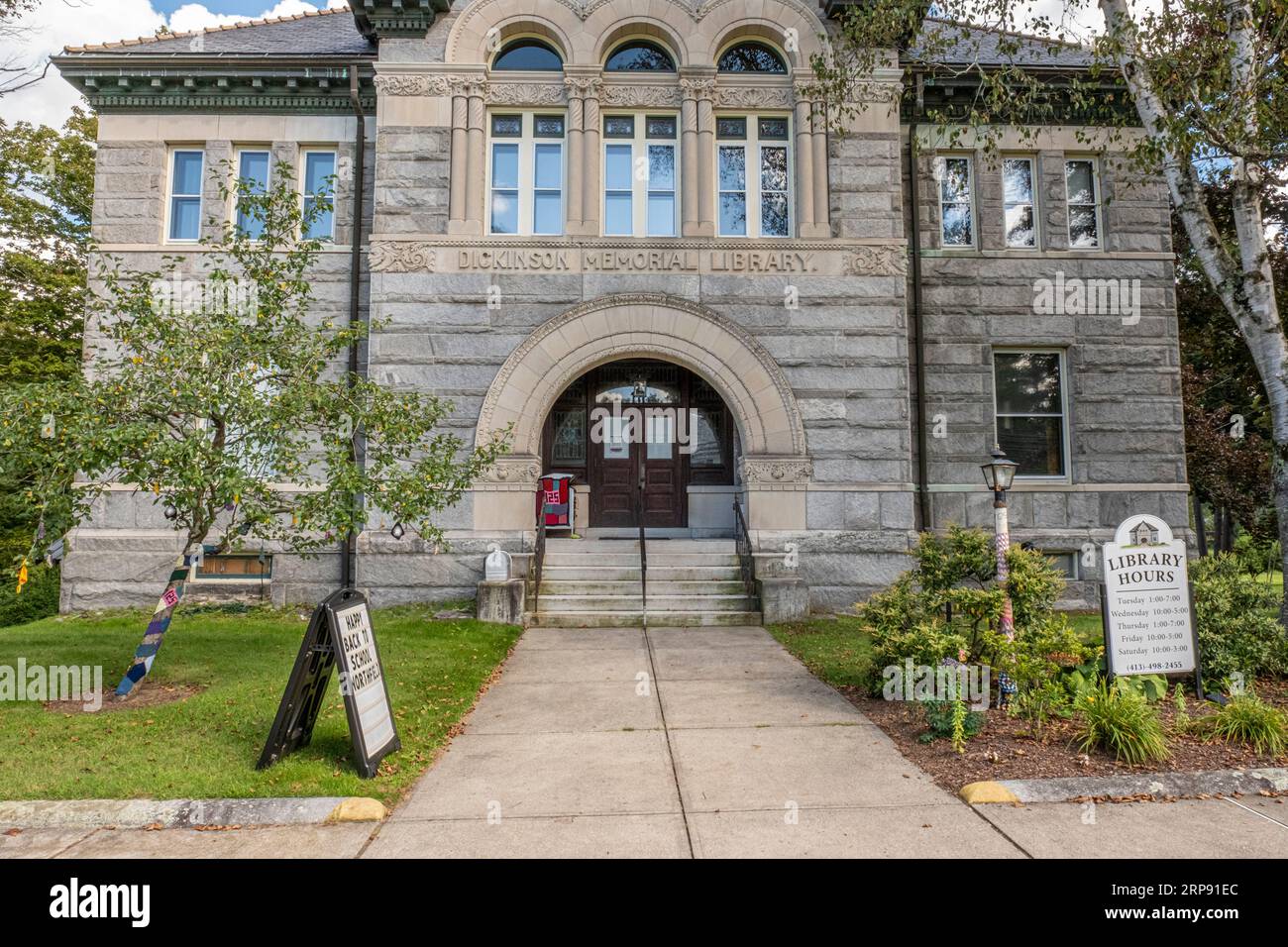 The Dickinson Library in Northfield, MA Stock Photo Alamy