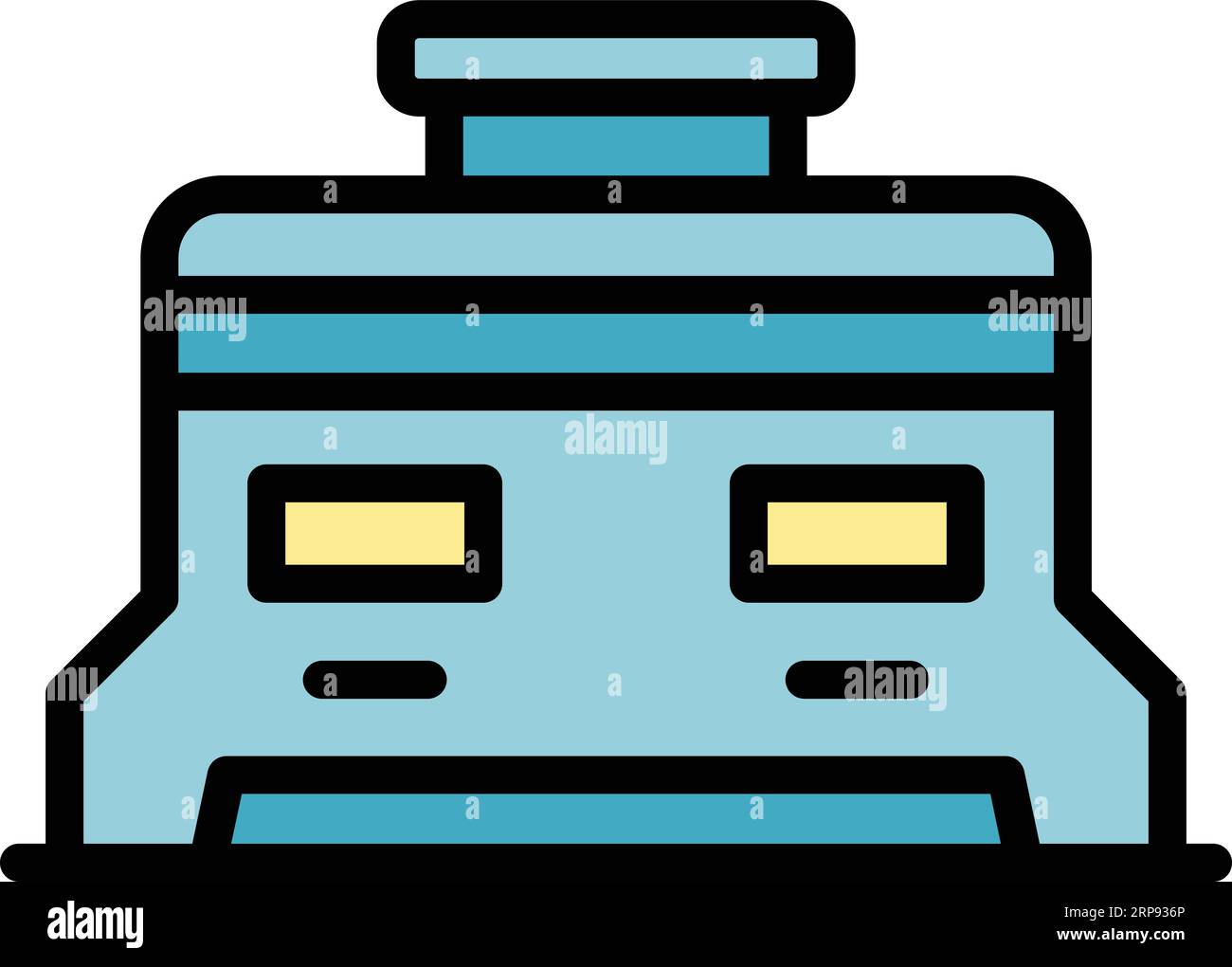 Alternator icon outline vector. Power generator. Motor backup color ...