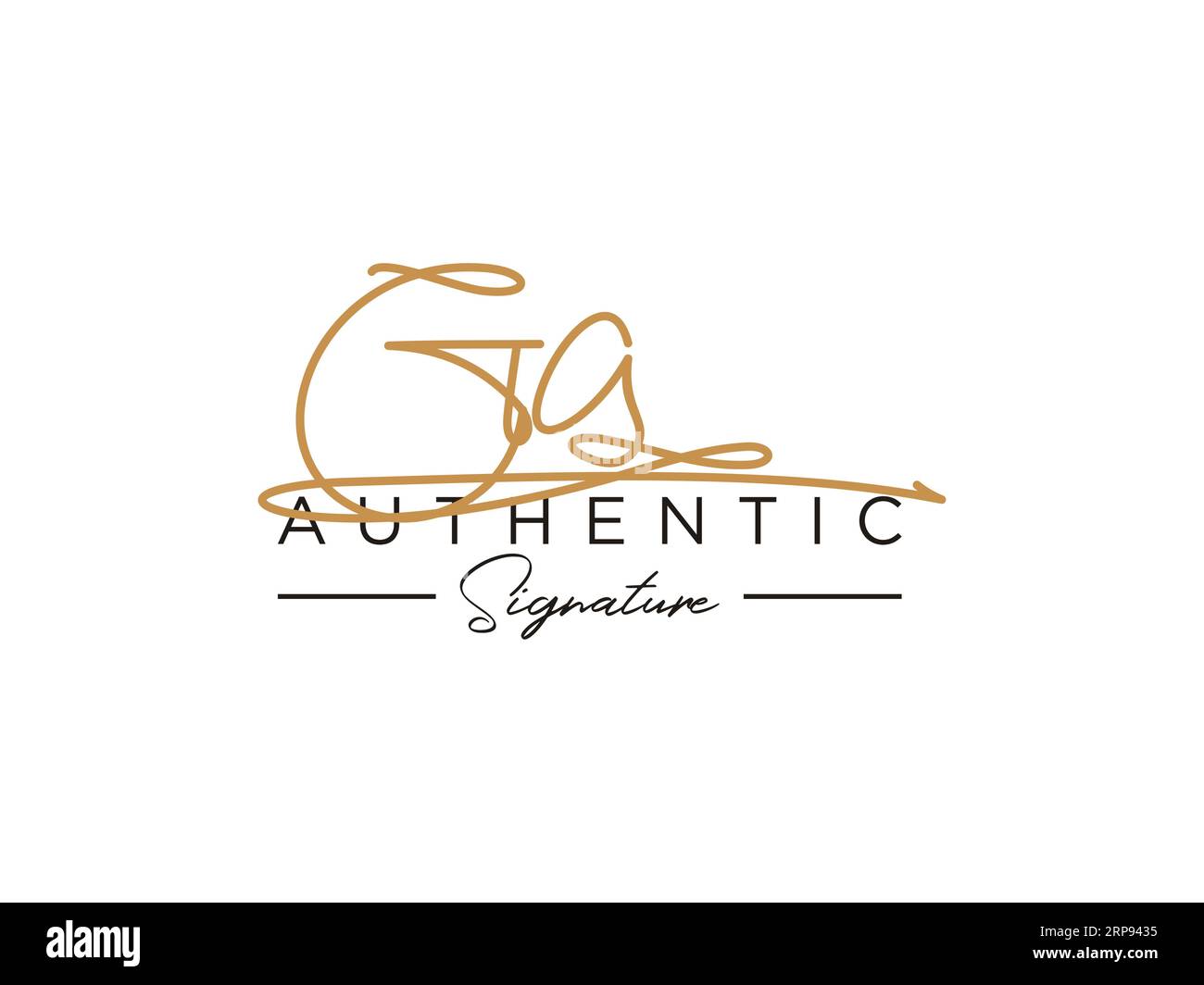 GA Signature Logo Template Vector Stock Vector Image & Art - Alamy