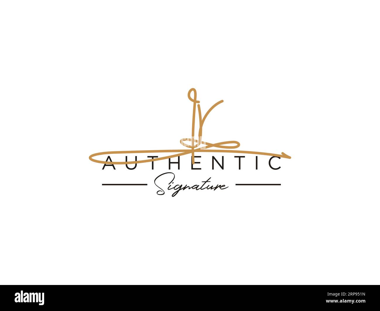 IR Signature Logo Template Vector. Stock Vector