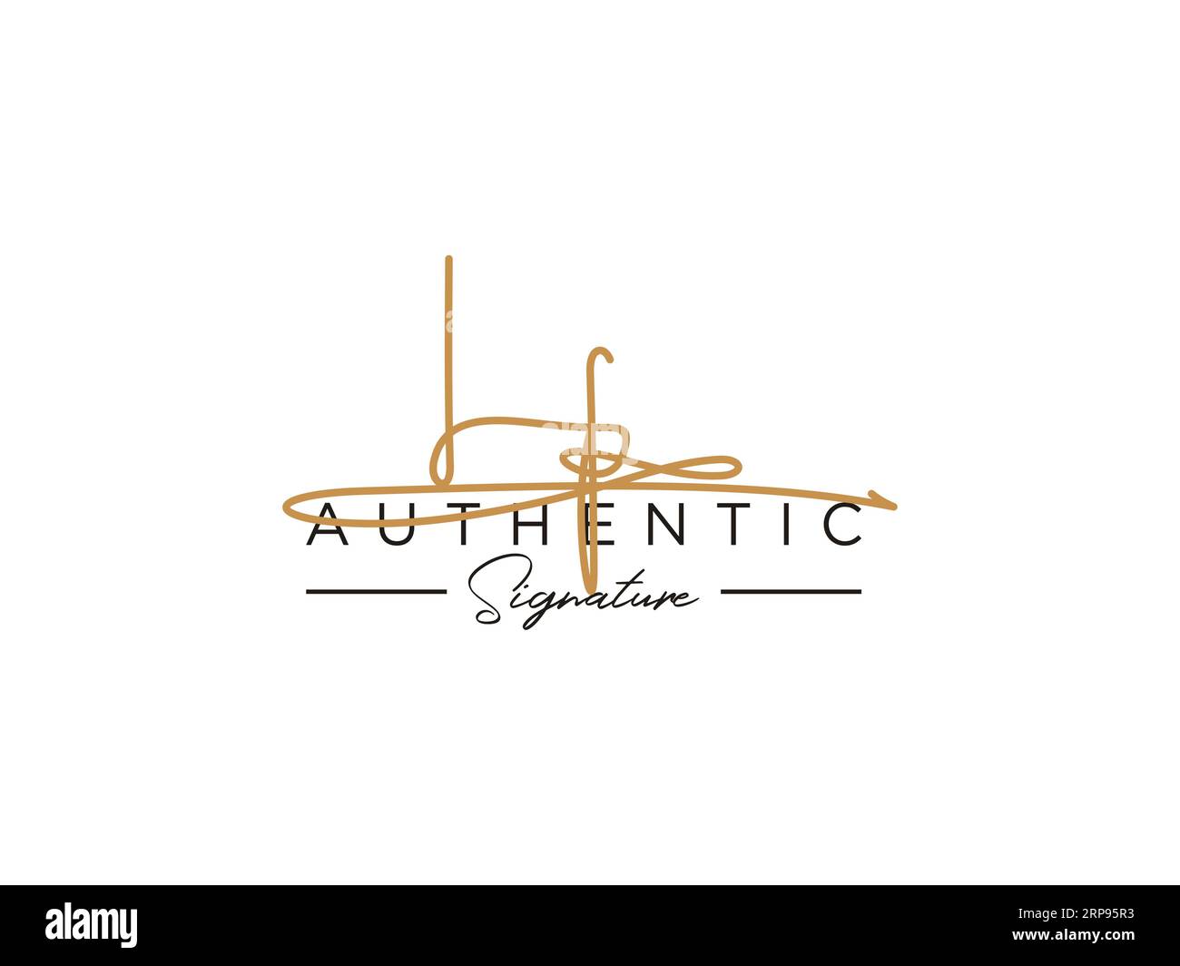 LF Signature Logo Template Vector Stock Vector Image & Art - Alamy