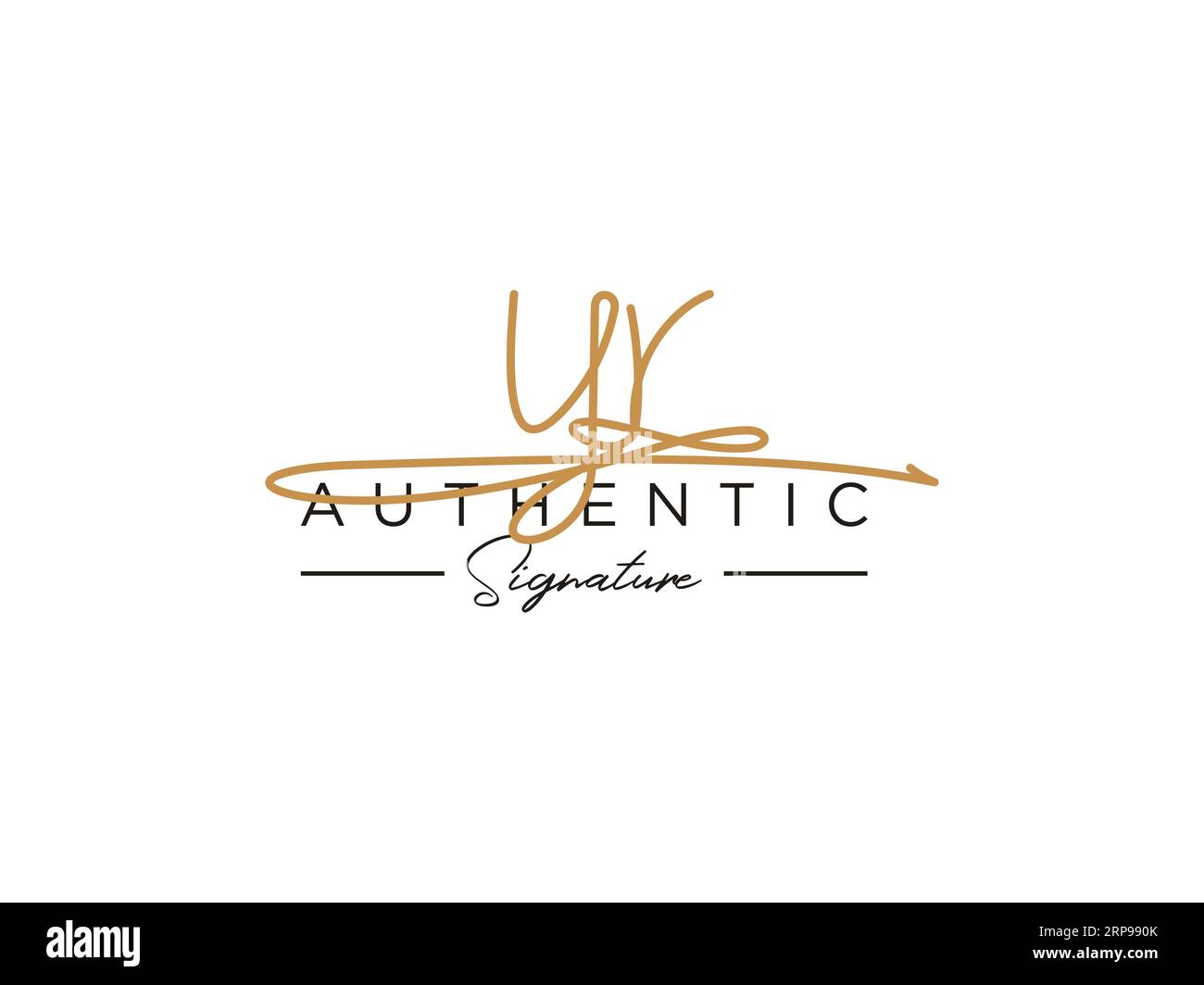 YR Signature Logo Template Vector Stock Vector Image & Art - Alamy