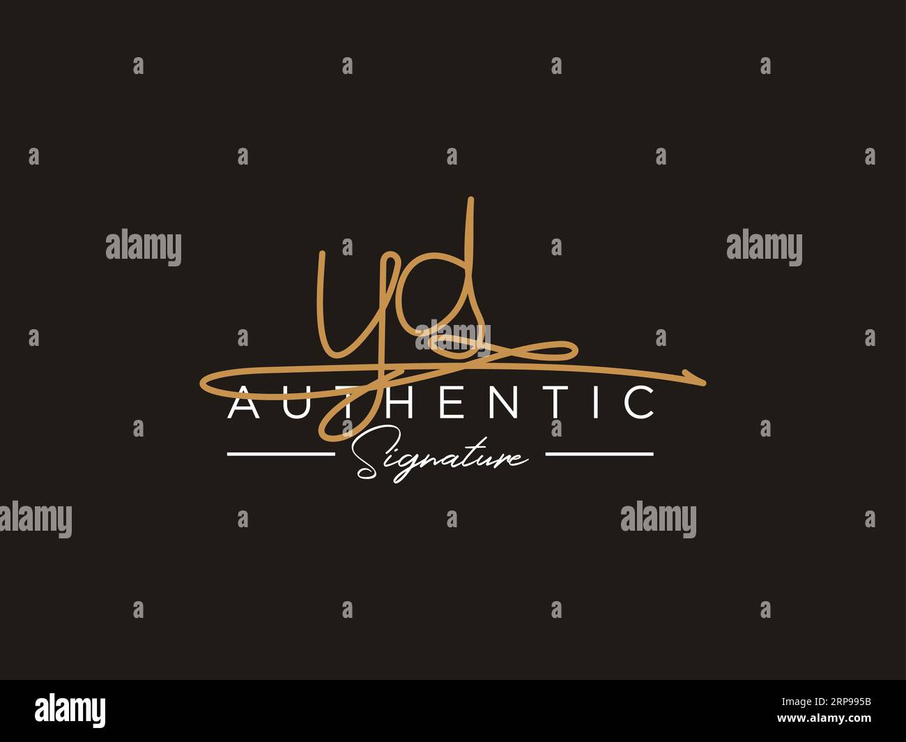 YD Signature Logo Template Vector Stock Vector Image & Art - Alamy