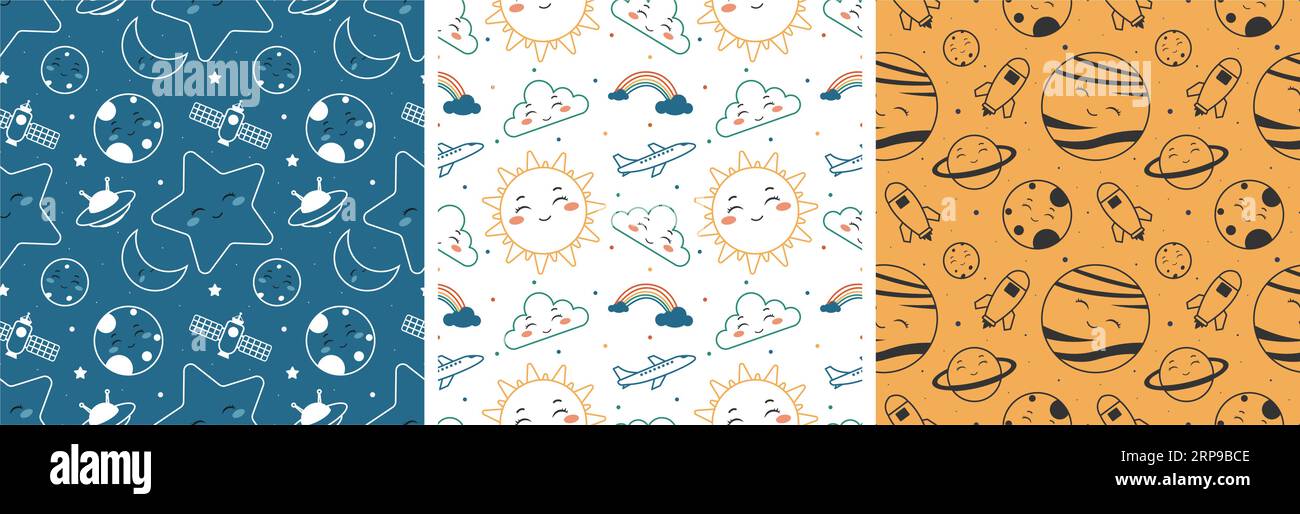 Smile Seamless Pattern Design Illustration with Smiling Character and ...