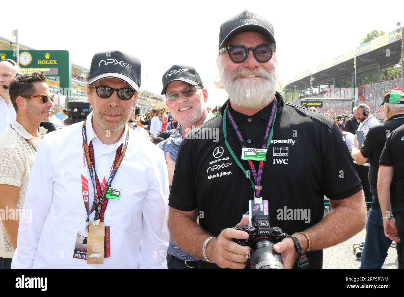 Monza, Italy. 03rd Sep, 2023. MONZA, Italy, 3. September 2023; Jerry Bruckheimer is a film and television producer (L) and Chad OMAN is the current president of production for Jerry Bruckheimer Films, Parco di Monza, Autodromo, Formula One, F1, Italian Grand Prix, Grosser Preis von Italien, GP d'Italie, Motorsport, Race, Formel1, Honorarpflichtiges Foto, Fee liable image, Copyright © Arthur THILL/ATP images (THILL Arthur/ATP/SPP) Credit: SPP Sport Press Photo. /Alamy Live News Stock Photo