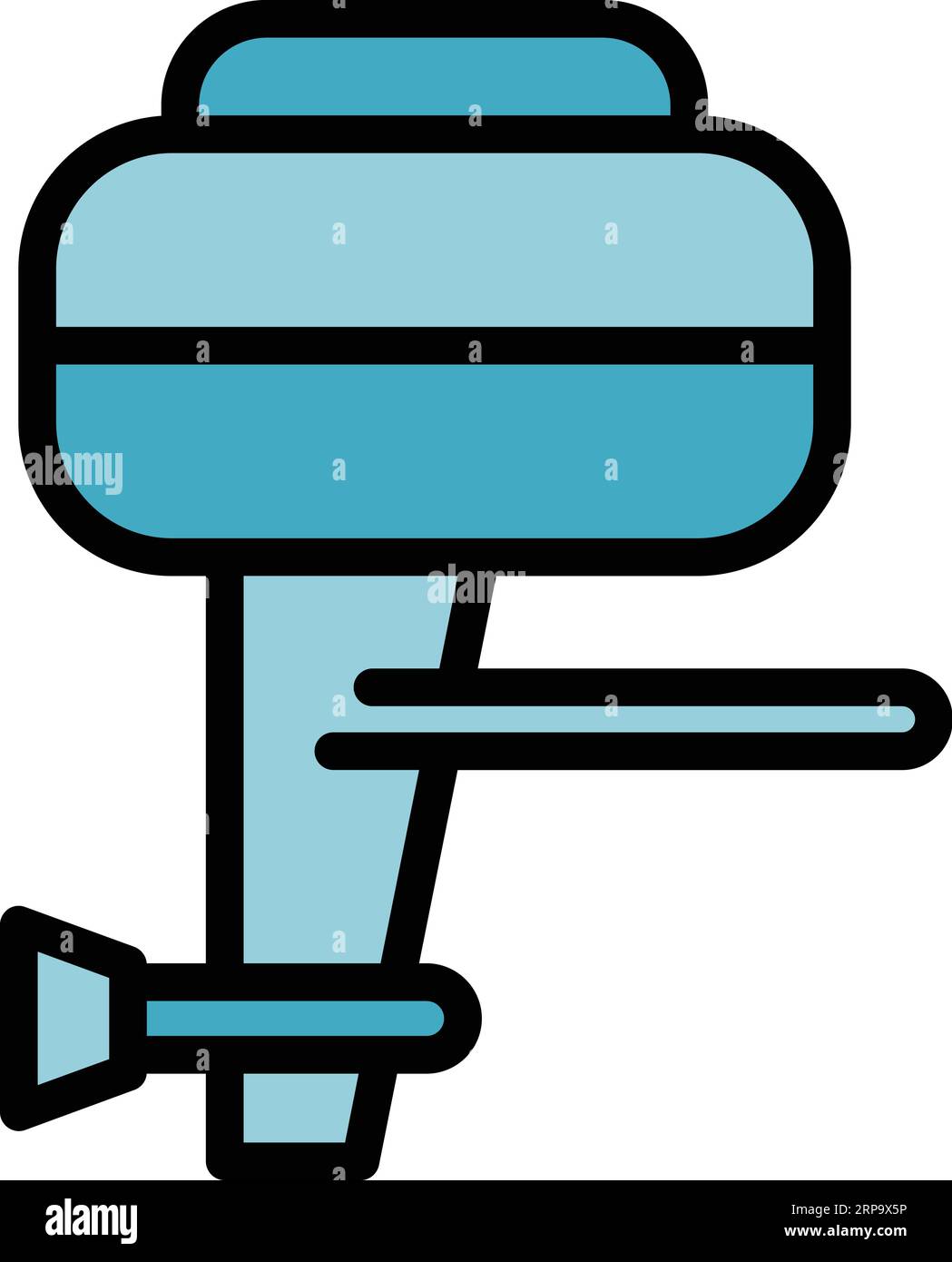 Motor technology icon outline vector. Boat engine. Art fishing color