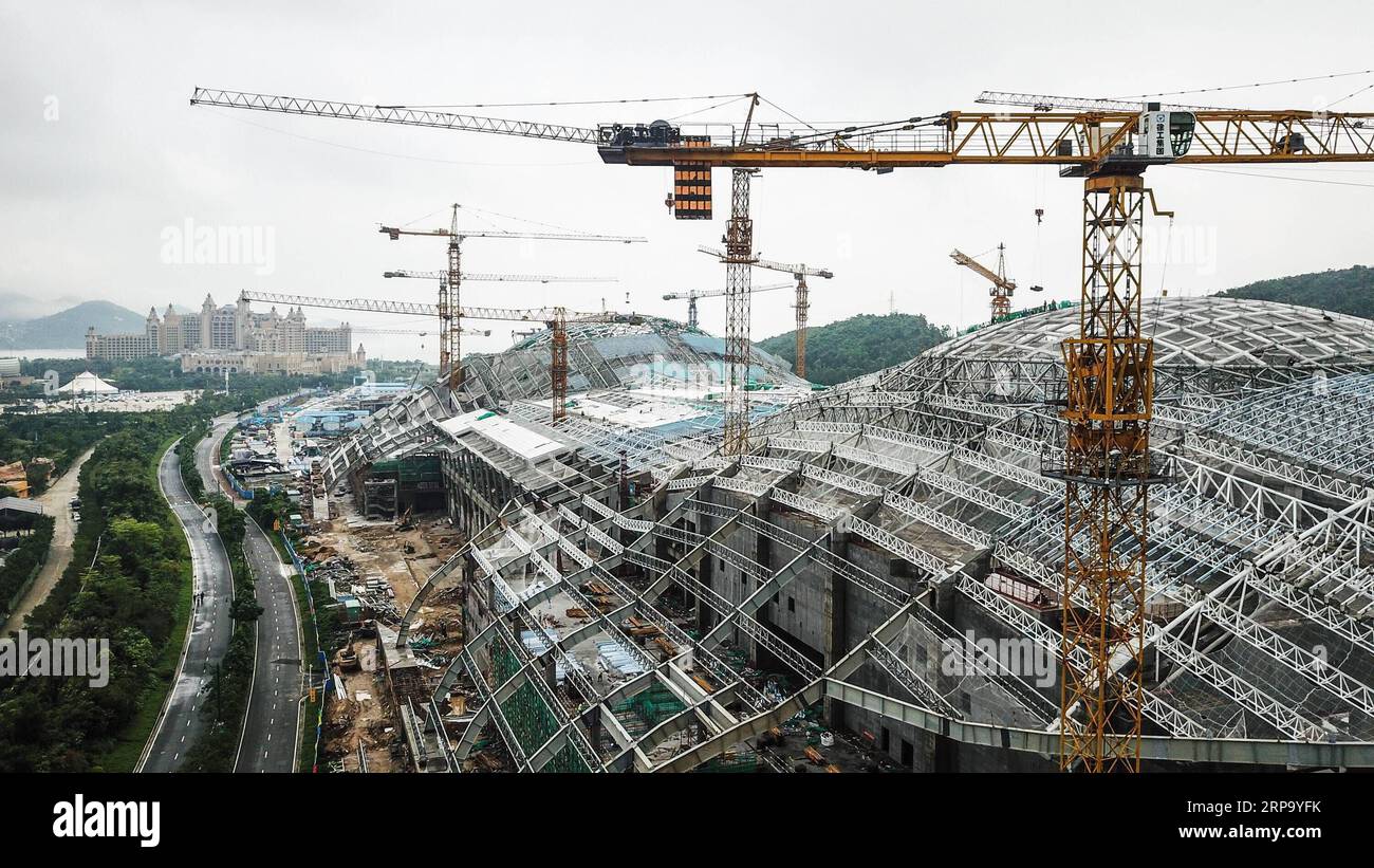190419 -- ZHUHAI, April 19, 2019 Xinhua -- Aerial photo taken on April ...
