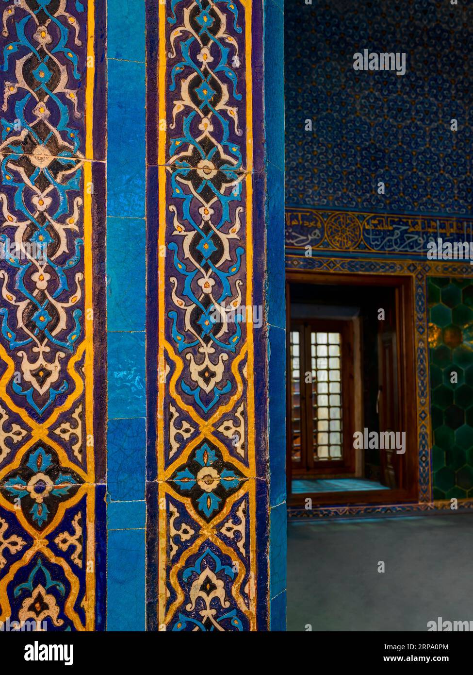 Green Mosque (Yeşil Camii), also known as the Mosque of Mehmed I.  Bursa, Turkey Stock Photo