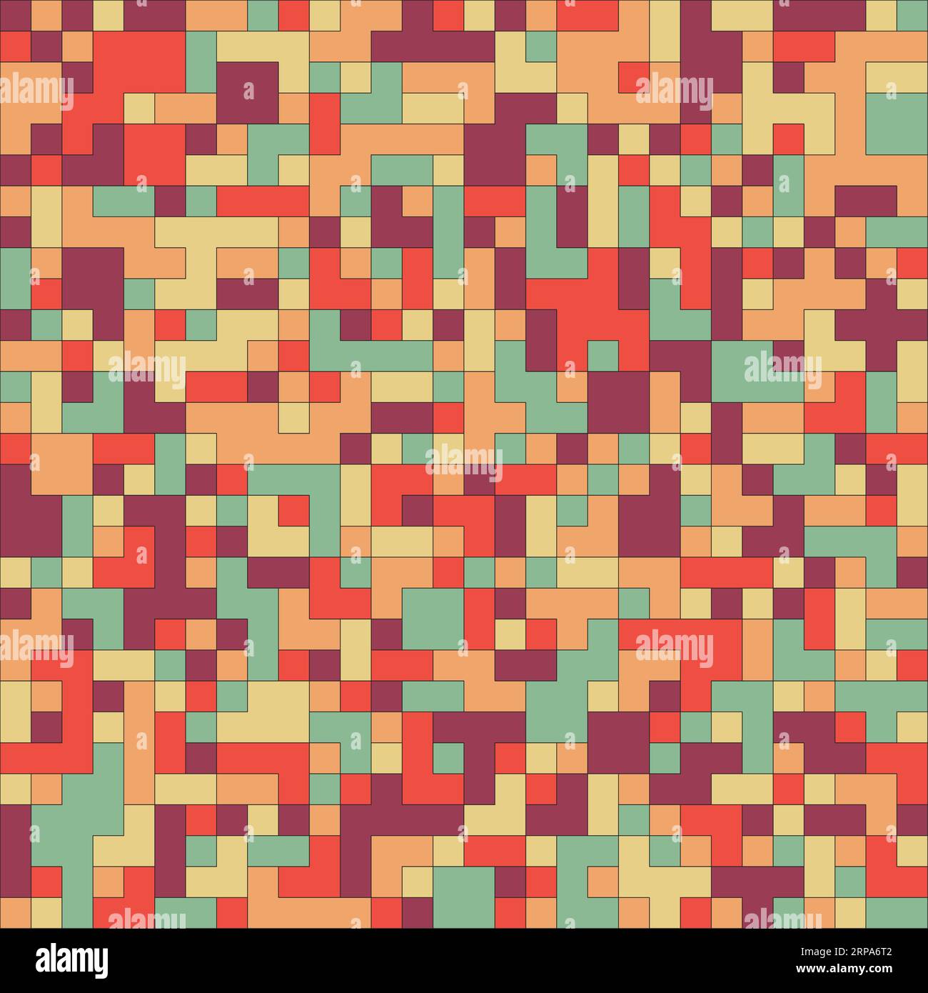 Pixel pattern abstract geometric seamless Stock Vector Images - Alamy