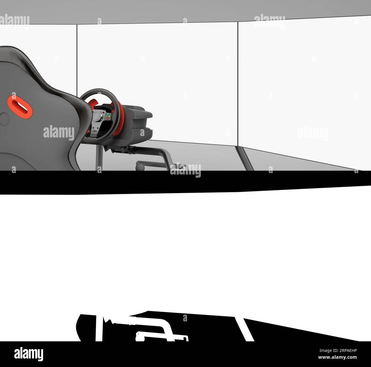 Modern racing simulator monitor hi-res stock photography and images - Alamy