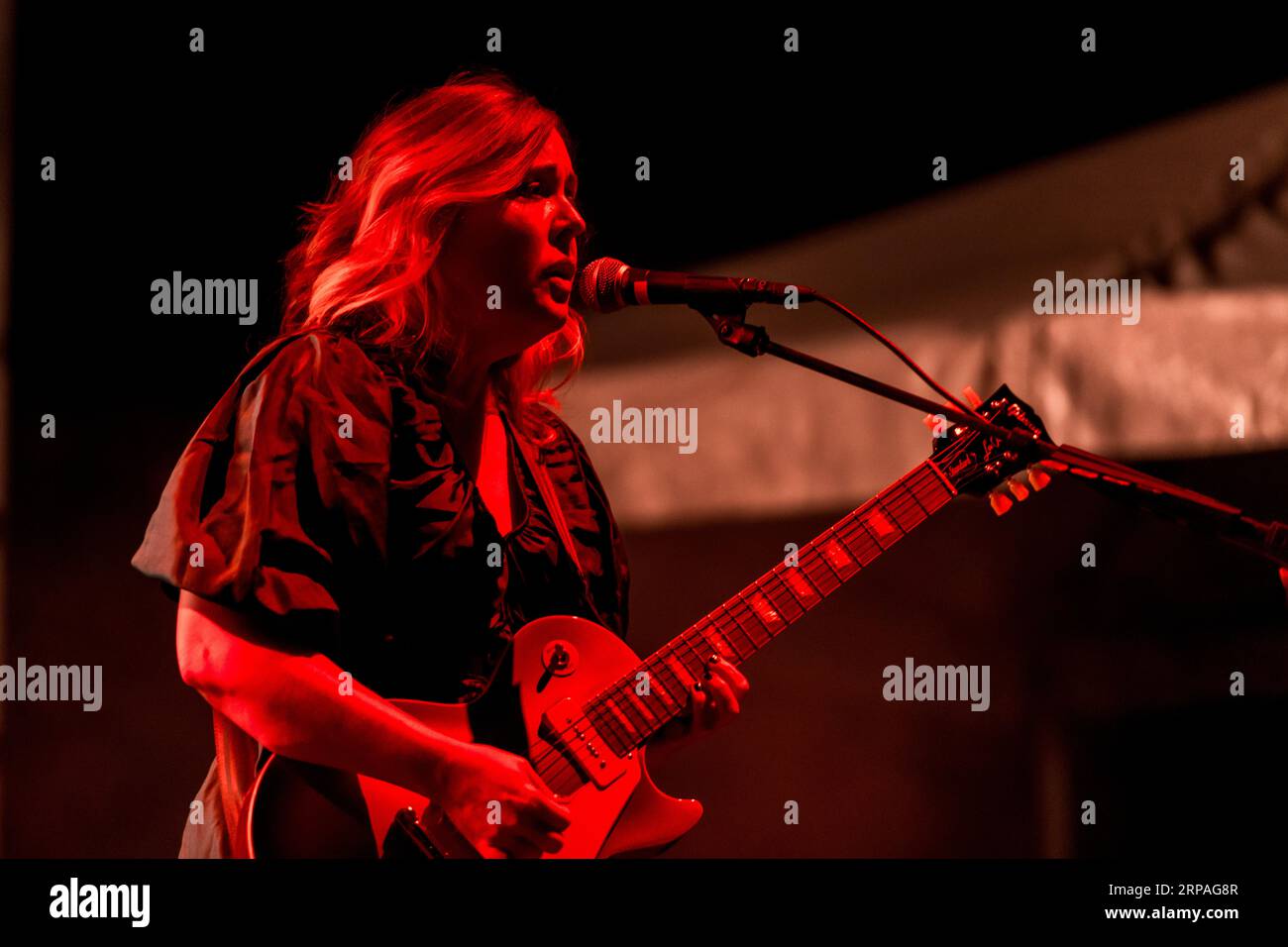 Seattle, USA. 2 Sep, 2023. The Olympia band Sleater Kinney performing at the Fountain Stage