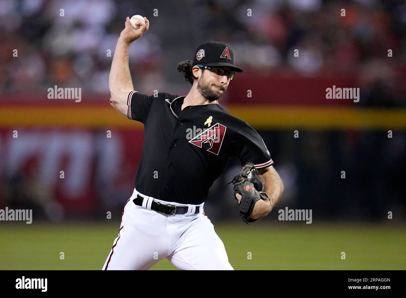 Arizona Diamondbacks' Zac Gallen throws against the Baltimore Orioles
