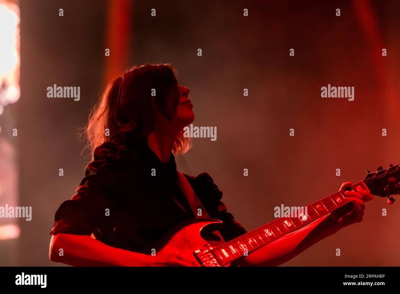 Seattle, USA. 2 Sep, 2023. The Olympia band Sleater Kinney performing at the Fountain Stage