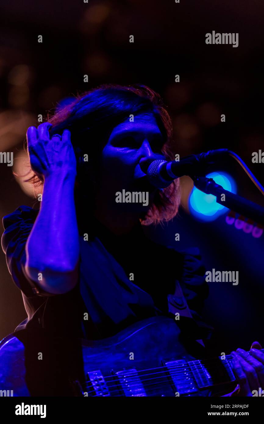 Seattle, USA. 2 Sep, 2023. The Olympia band Sleater Kinney performing at the Fountain Stage