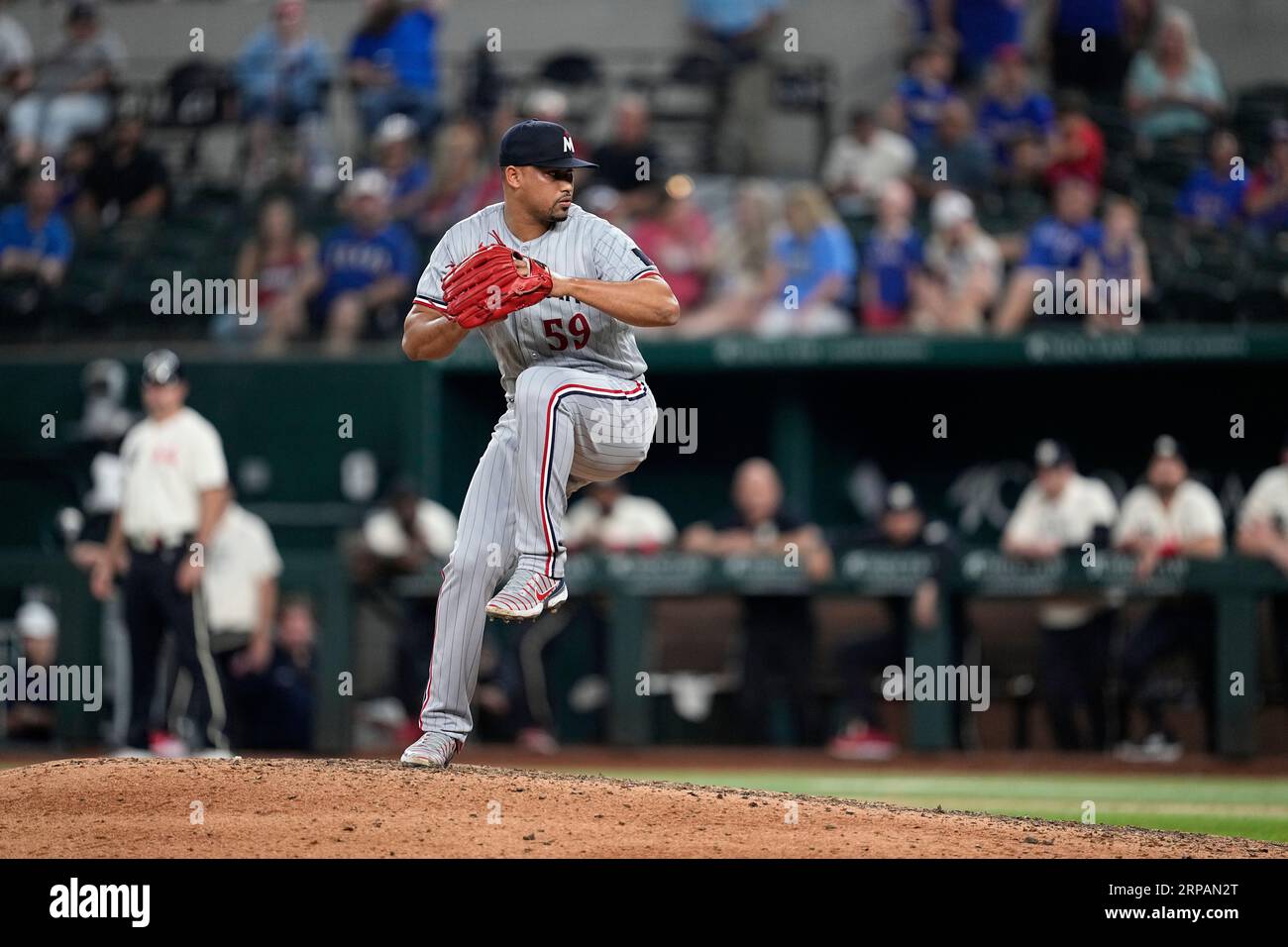 Minnesota Twins relief pitcher Jhoan Duran throws to the Cleveland  Guardians during a baseball game Tuesday, June 21, 2022, in Minneapolis.  (AP Photo/Andy Clayton-King Stock Photo - Alamy