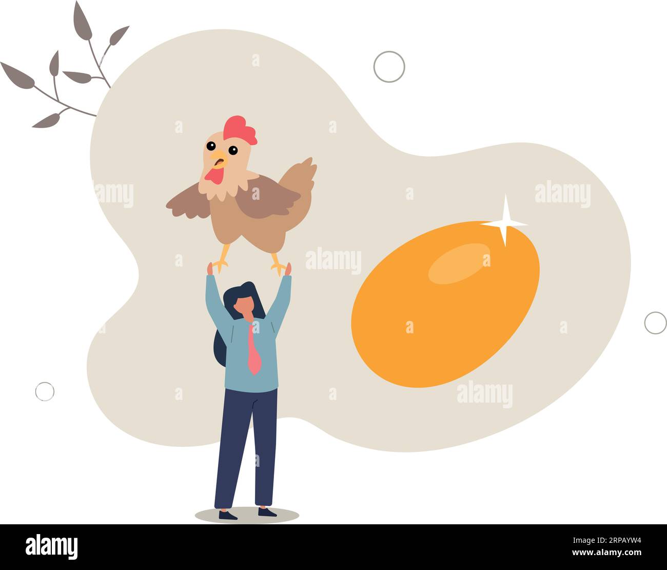 Golden egg, precious high return investment or success retirement