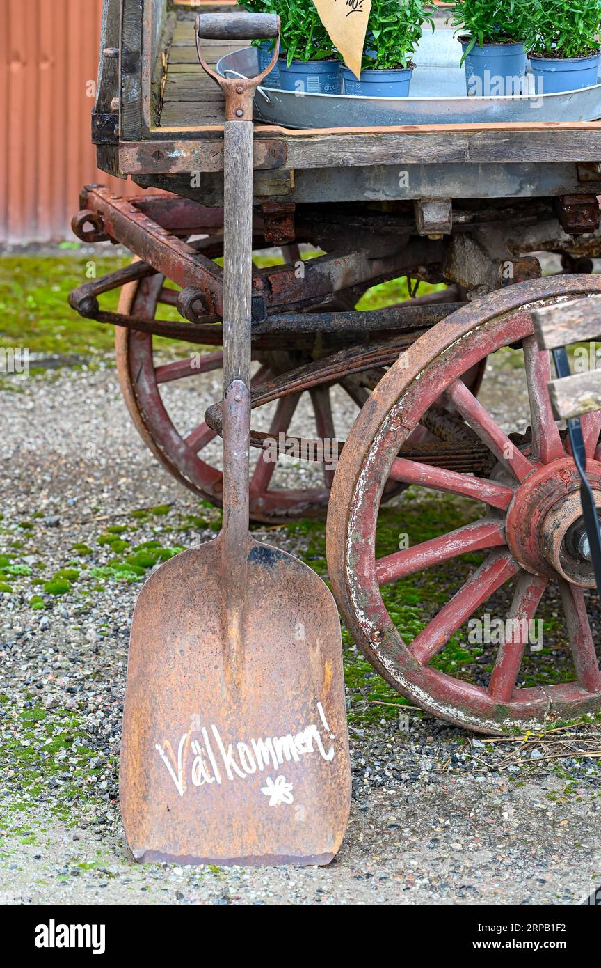 Antique wooden shovel hi-res stock photography and images - Alamy