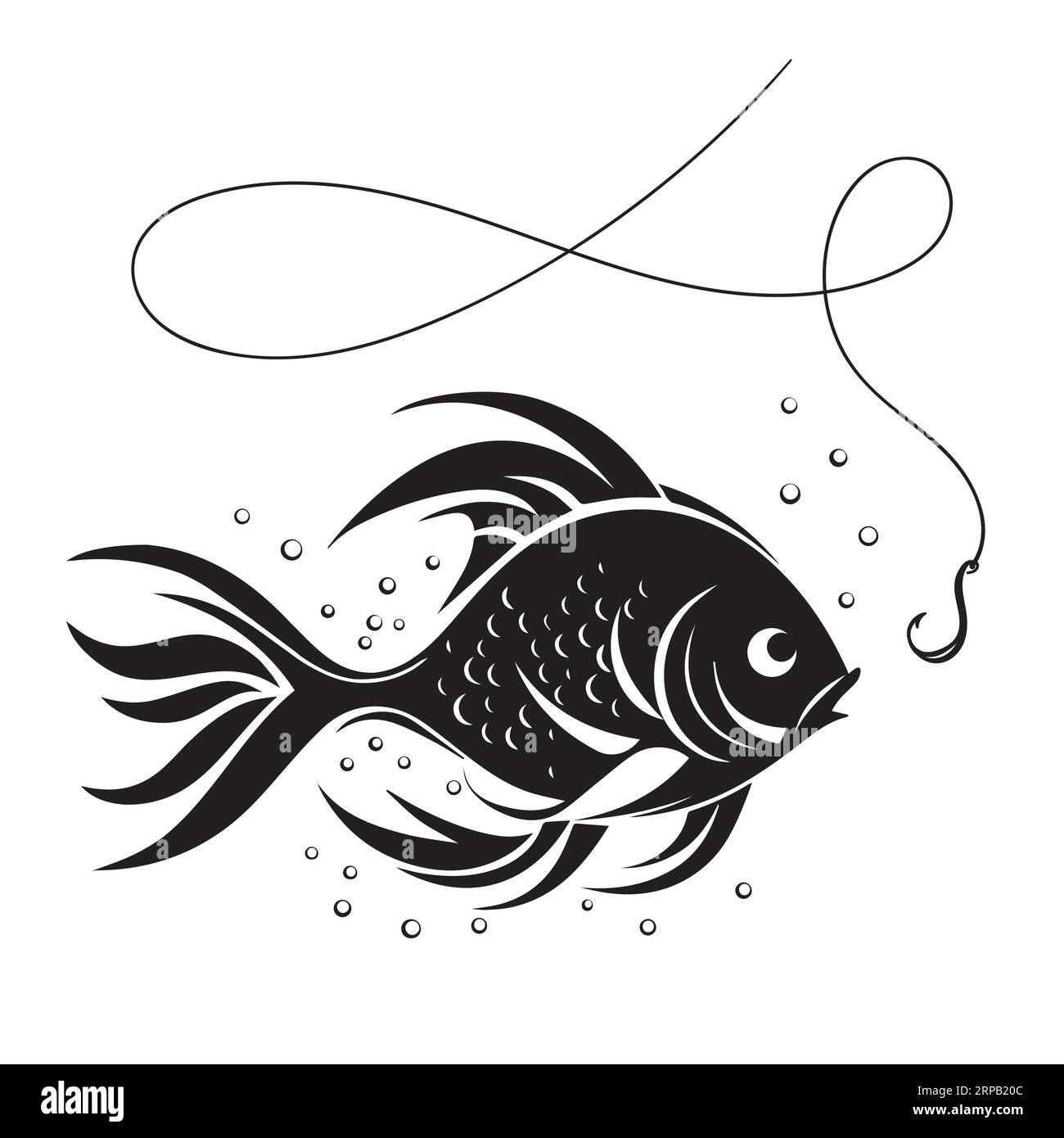 Fish in the water Stock Vector Image & Art - Alamy