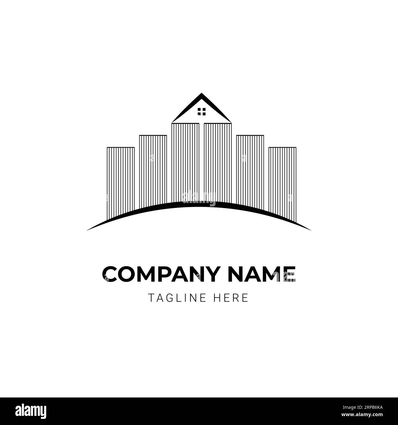 creative real estate or property logo design template Stock Vector