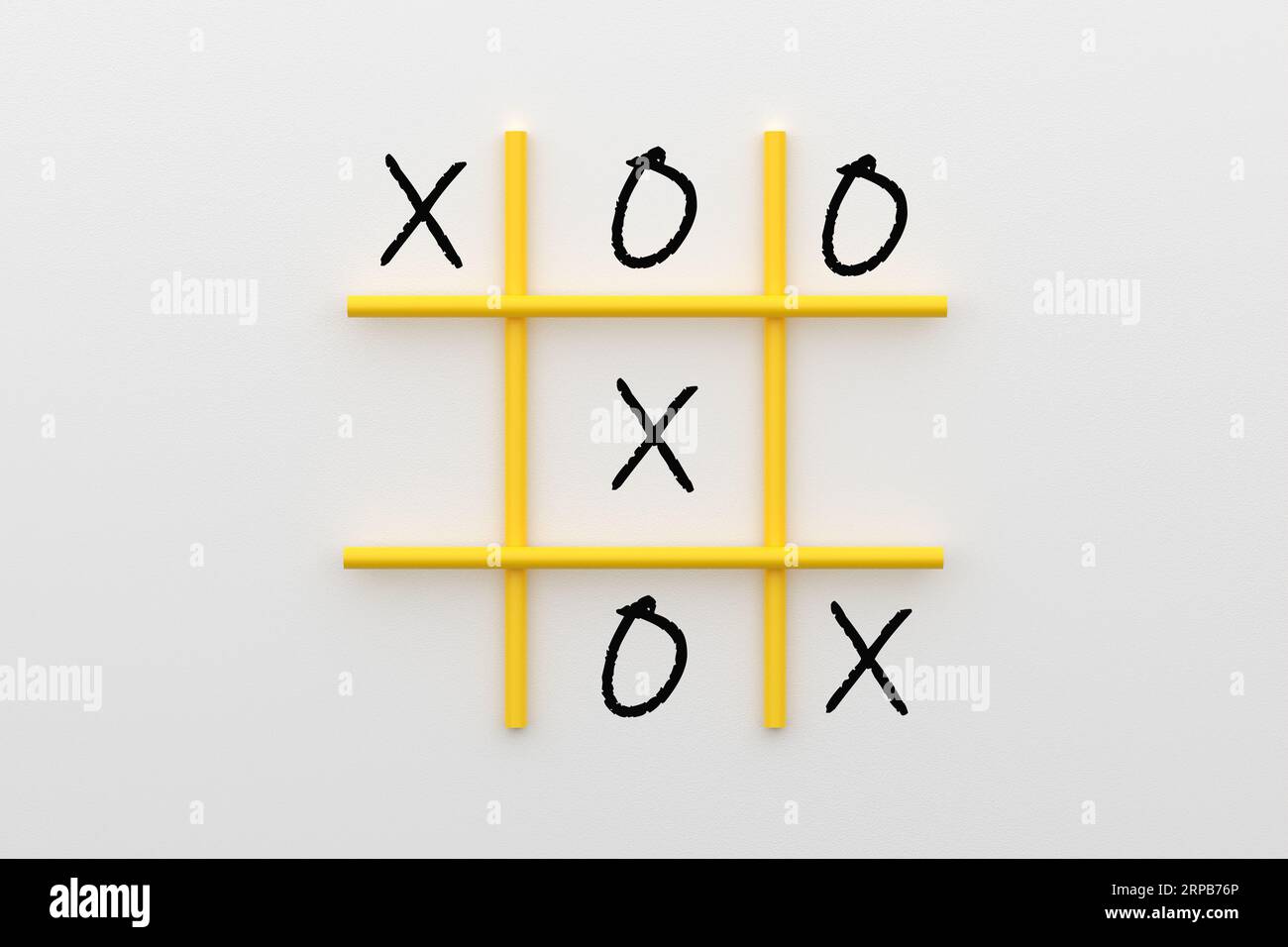 XO or tic tac toe game. Business competition, challenge, strategy